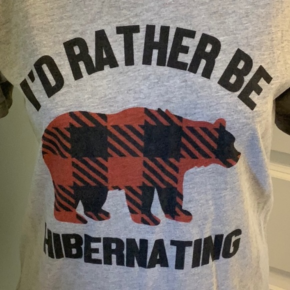 I’d rather be hibernating grey t-shirt - Picture 2 of 2
